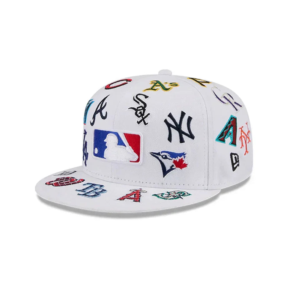 All Over Patch 59Fifty Fitted MLB Vintage Snapback Baseball Cap Adjustable Streetwear Hat