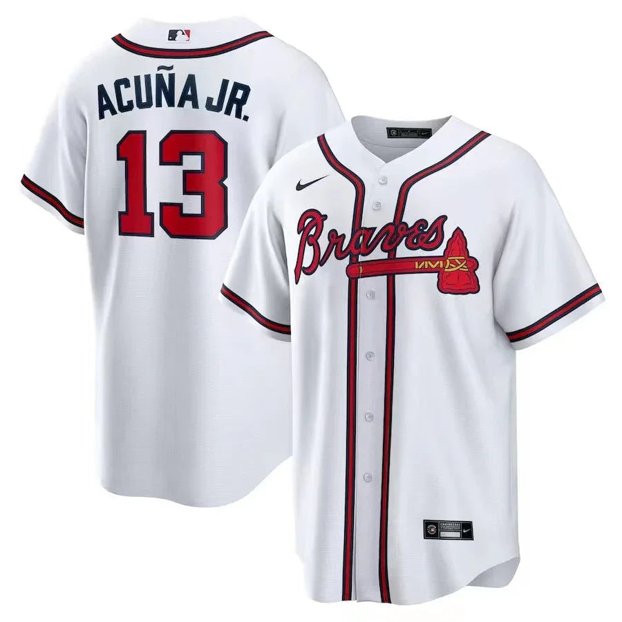 Atlanta Braves Replica White Jersey MLB Vintage Snapback Baseball Cap Adjustable Streetwear Hat