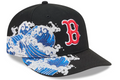 Boston Redsox Waves 59Fifty Fitted MLB Vintage Snapback Baseball Cap Adjustable Streetwear Hat