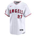 Los Angeles Angels Nike White Mike Trout 27 Jersey MLB Vintage Snapback Baseball Cap Adjustable Streetwear Hat