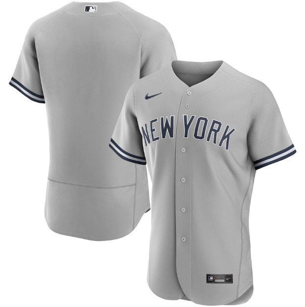 New York Yankees Authentic Gray Jersey MLB Vintage Snapback Baseball Cap Adjustable Streetwear Hat