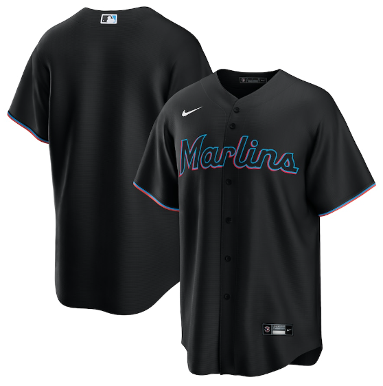Miami Marlins Replica Black Jersey MLB Vintage Snapback Baseball Cap Adjustable Streetwear Hat